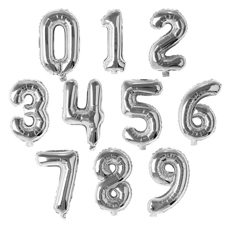 foil numbers balloons suppliers