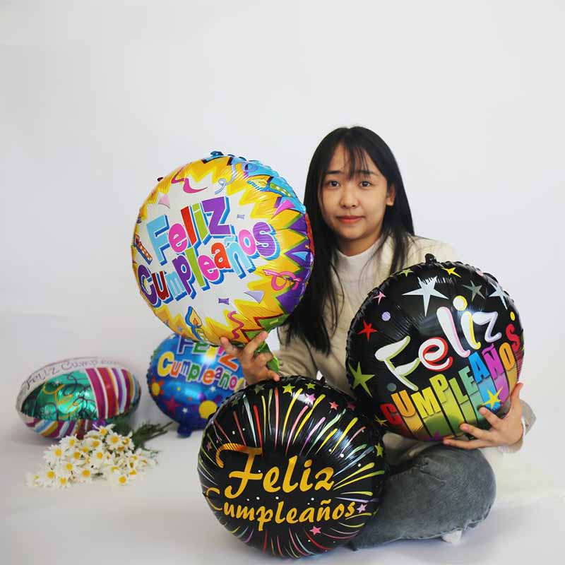 globos de feliz cumpleaños en español