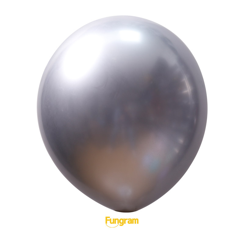 silver bulk latex balloons
