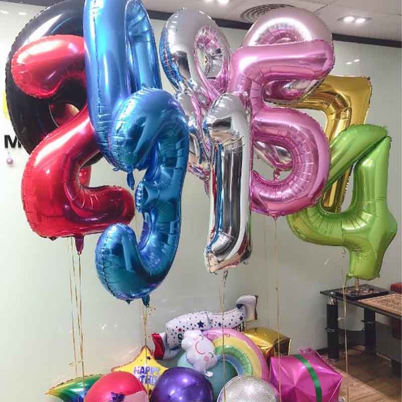 numbers aluminium balloon exporters