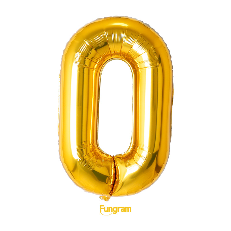 Foil Number Shaped Balloon