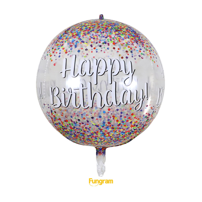 Happy birthday foil balloons maker