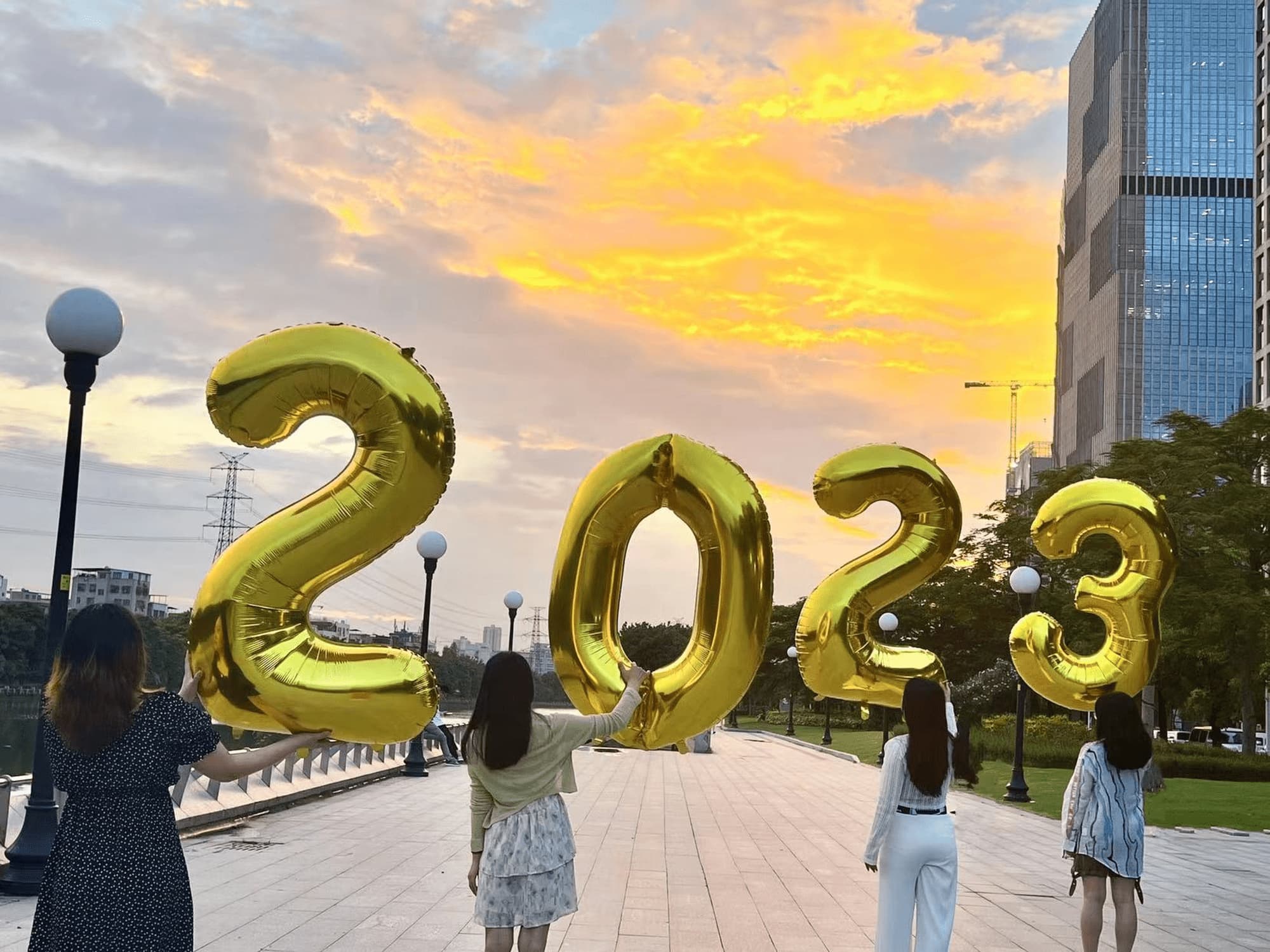 Feliz Ano Novo 2023 Balões Número 70 Polegadas