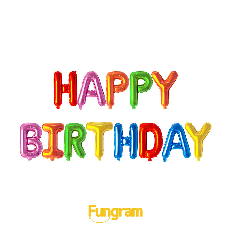 Happy Birthday Letter Foil ballons Supplier