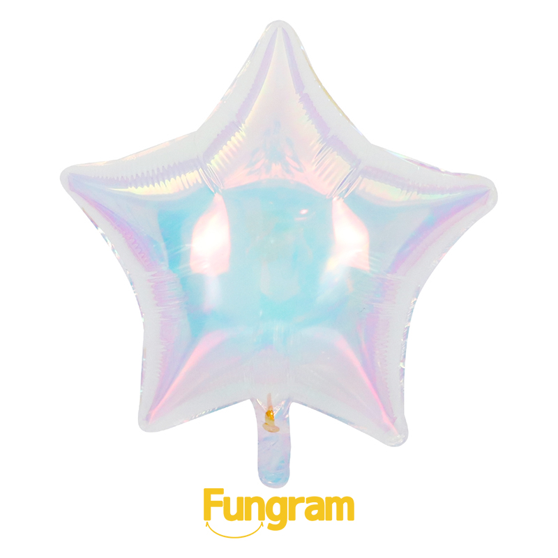 Iridescent Five-pointed Star Balloon