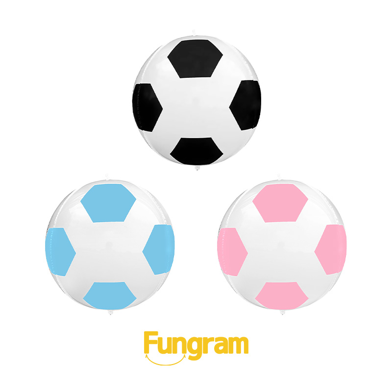 4D Soccer Ball Foil Balloon
